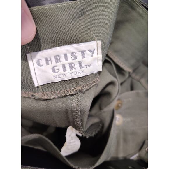 Christy Girl Pants Women 8 Green Vintage Pleated Capsule USA Old Money Classy - Picture 5 of 6